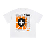 Heal Abstract Graphic Tee-INNBLAC Fashion Apparel