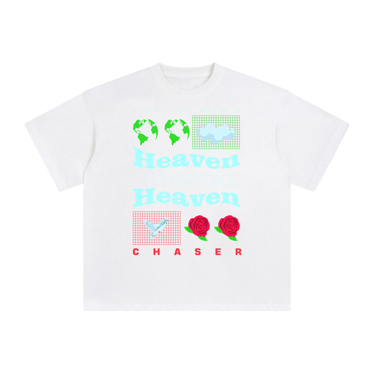 Heaven Chaser Abstract Graphic Tee-INNBLAC Fashion Apparel