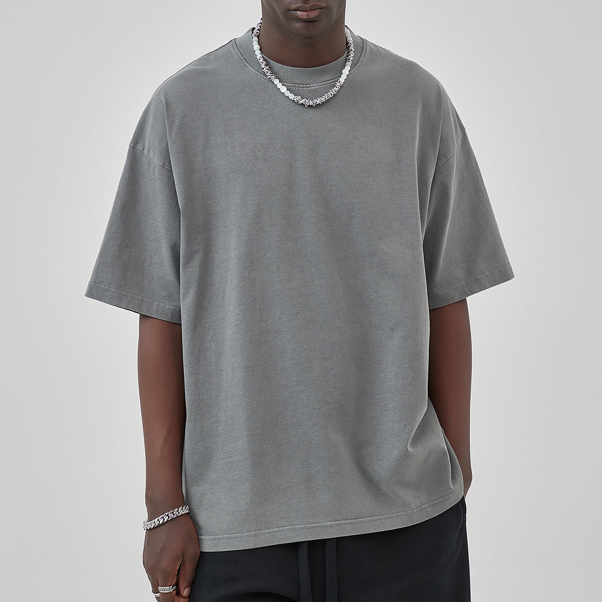 Heavyweight Basic T Shirt 8oz-INNBLAC Fashion Apparel