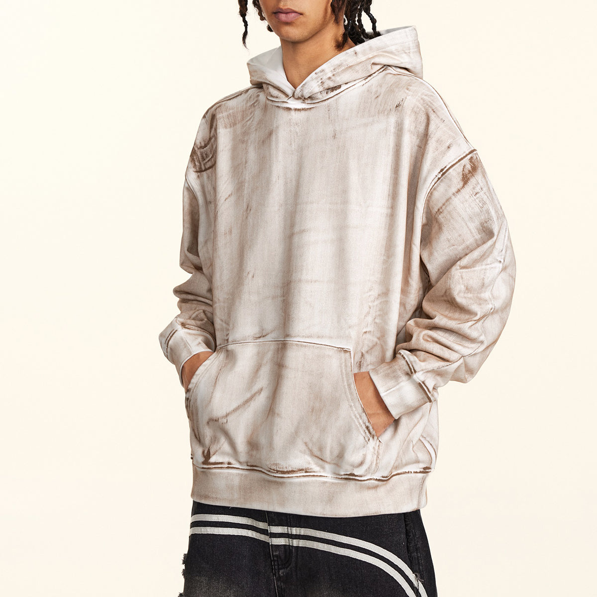 Heavyweight Brush Dyed Hoodie-INNBLAC Fashion Apparel