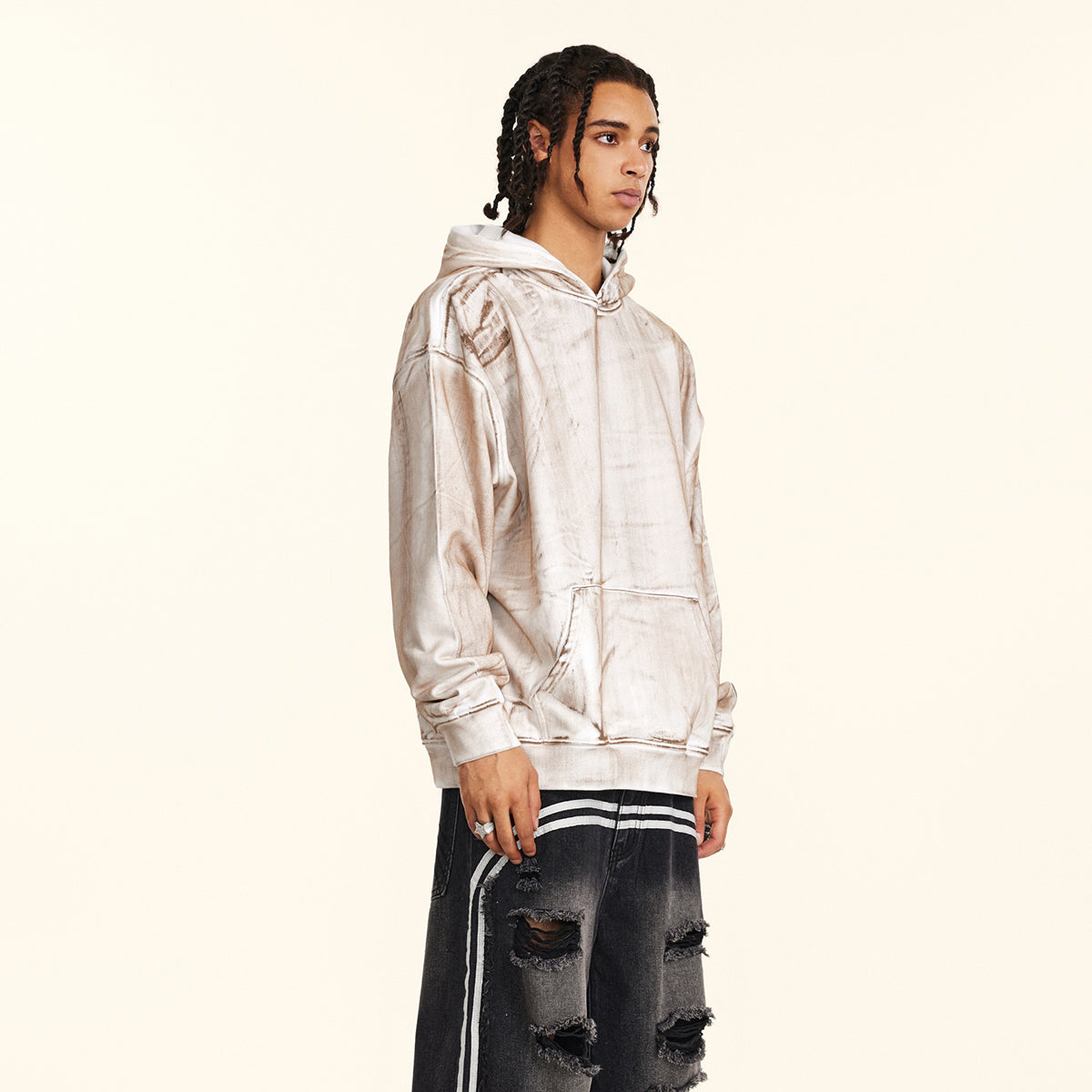Heavyweight Brush Dyed Hoodie-INNBLAC Fashion Apparel