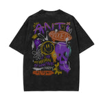 Heavyweight Retro Faded Graphic Tee-INNBLAC Fashion Apparel
