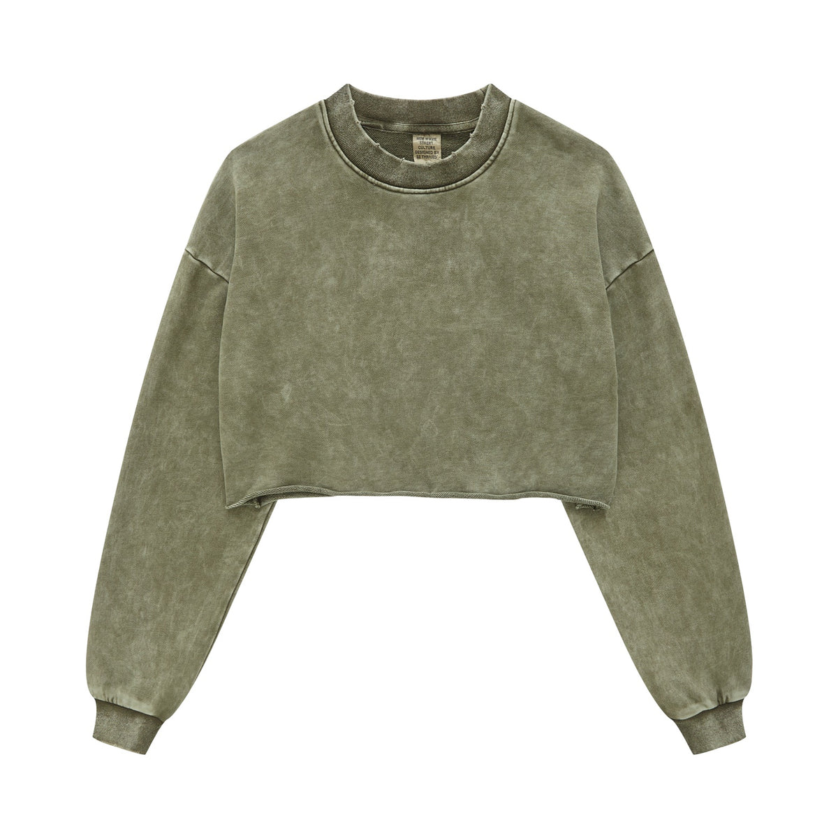 Heavyweight Rough Edge Crop Top-INNBLAC Fashion Apparel