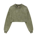 Heavyweight Rough Edge Crop Top-INNBLAC Fashion Apparel