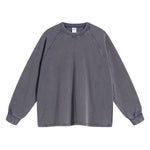 Women's Heavyweight Waffle-knit Long Sleeve T Shirt-INNBLAC Fashion Apparel