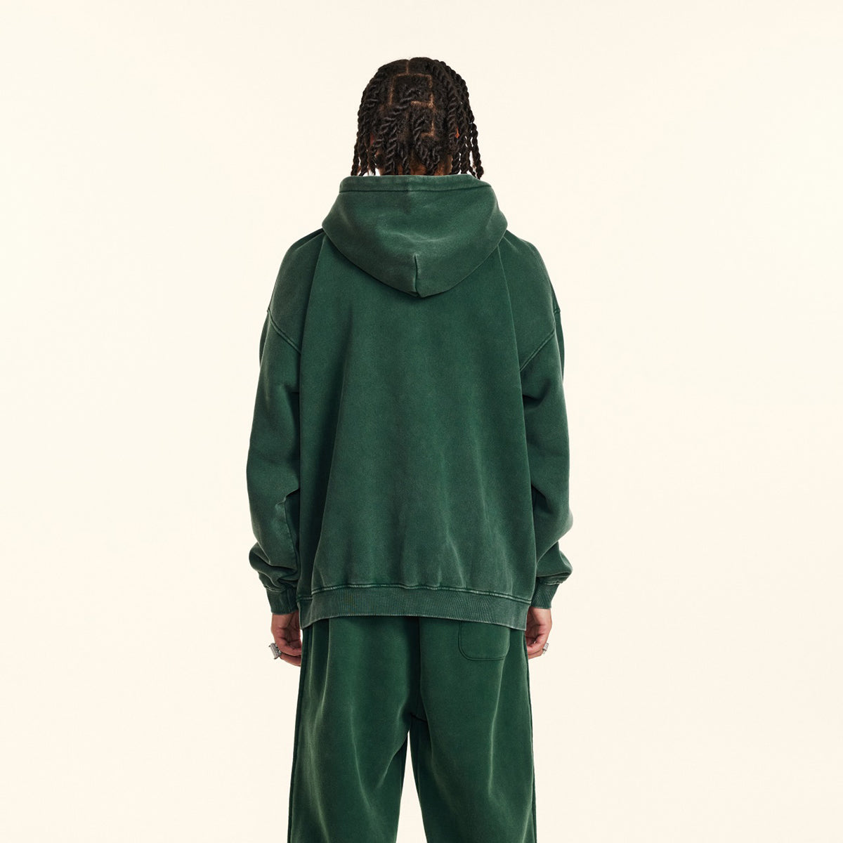 Heavyweight Washed Kangaroo Pocket Hoodie-INNBLAC Fashion Apparel