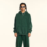 Heavyweight Washed Kangaroo Pocket Hoodie-INNBLAC Fashion Apparel
