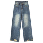 Hem Ripped Whiskers Jeans-INNBLAC Fashion Apparel