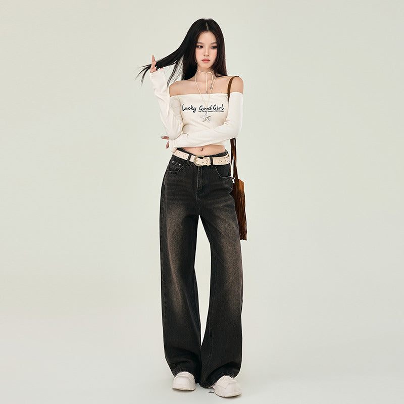High Rise Boyfriend Jeans-INNBLAC Fashion Apparel