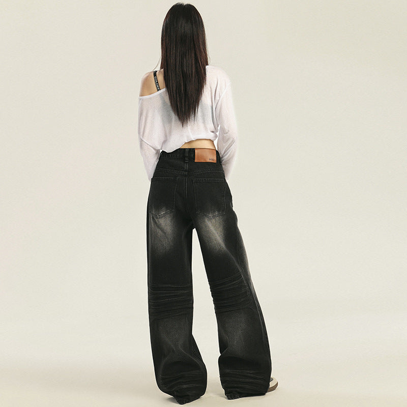 High Rise Washed Black Jeans-INNBLAC Fashion Apparel