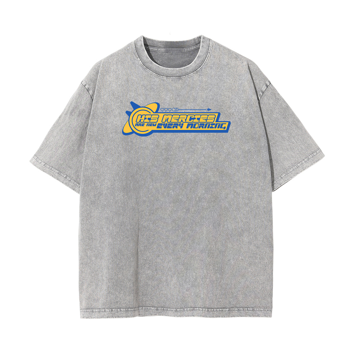 His Mercies Christian Y2K Graphic Tee-INNBLAC Fashion Apparel