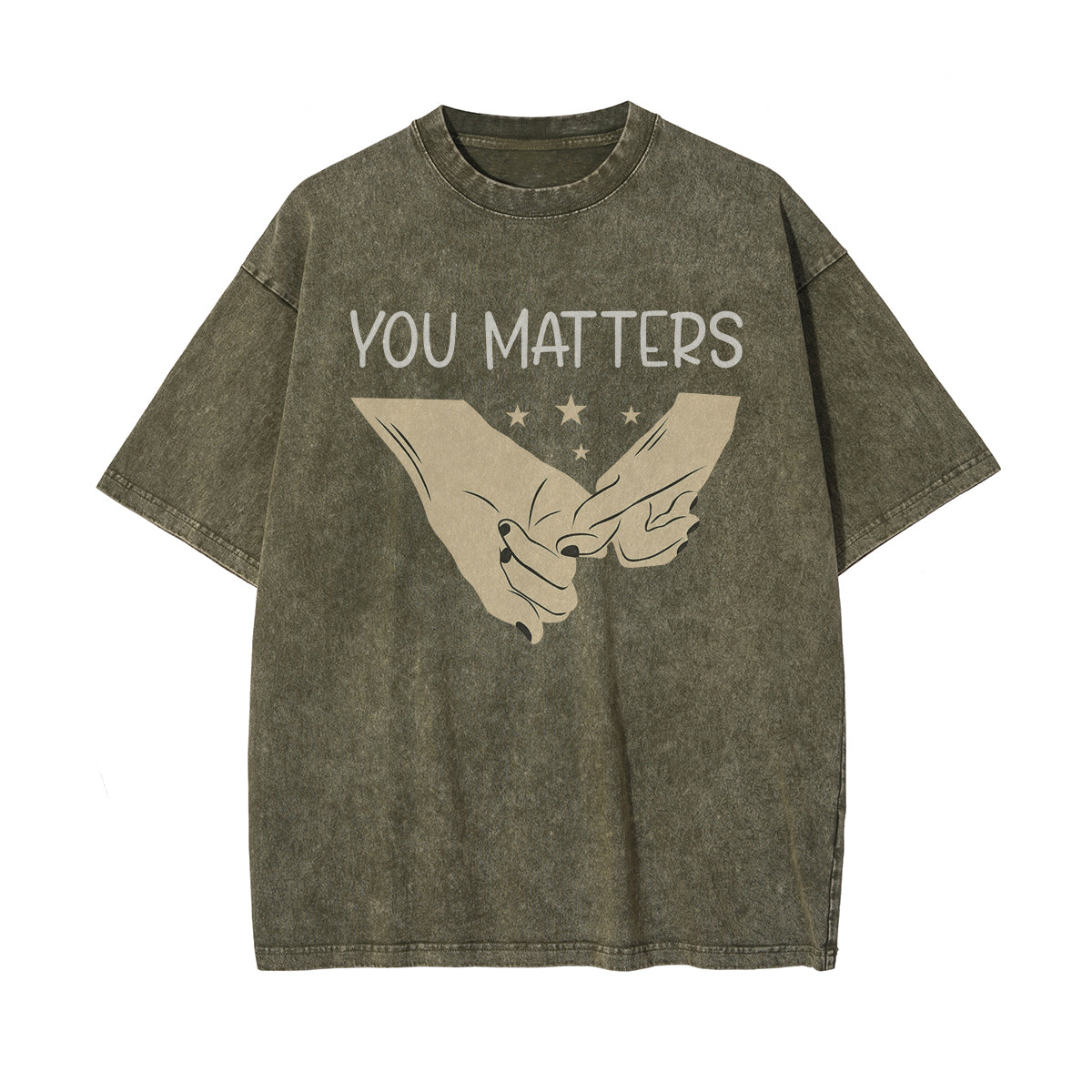 Hooked Fingers Graphic Washed Tee-INNBLAC Fashion Apparel