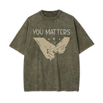 Hooked Fingers Graphic Washed Tee-INNBLAC Fashion Apparel