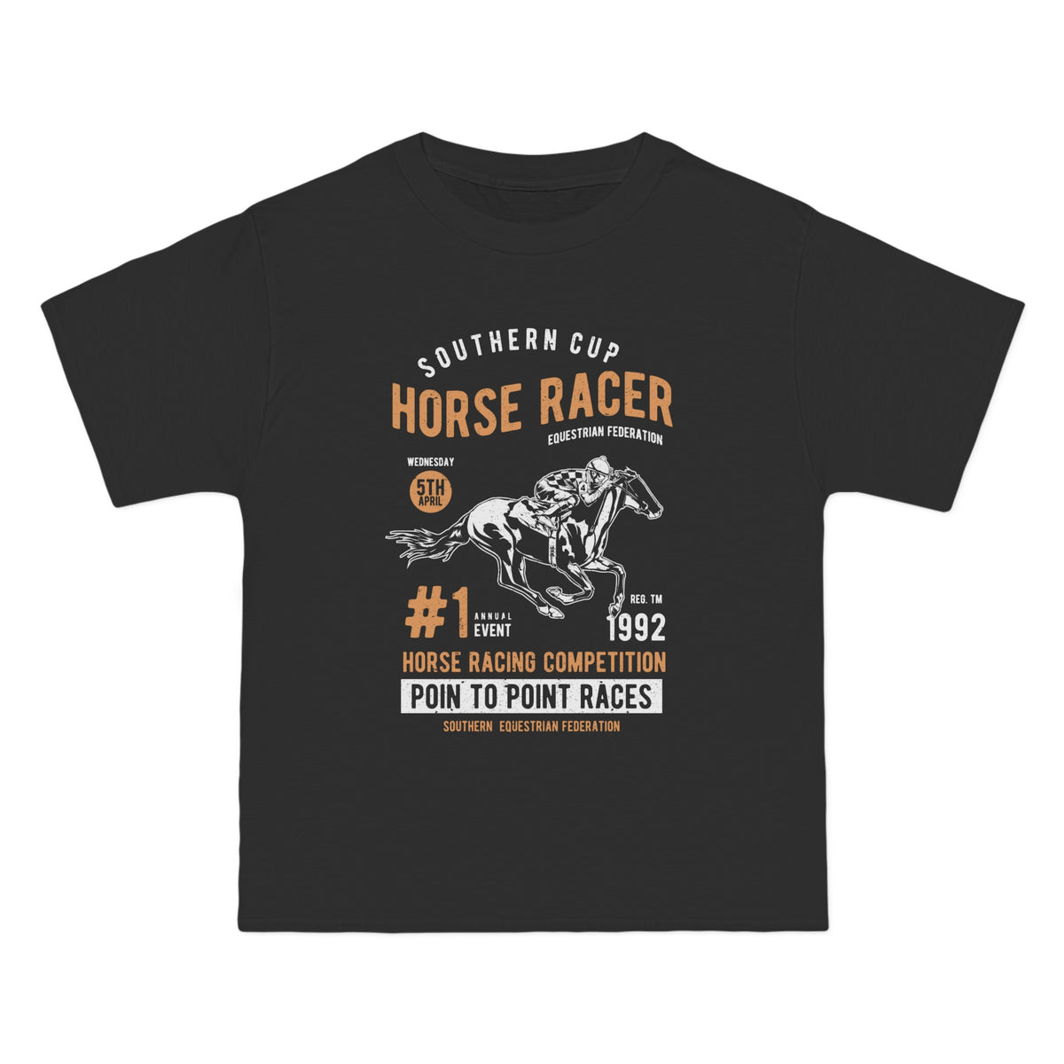 Horse Racer Graphic Tee-INNBLAC Fashion Apparel
