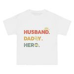 Husband Dady Hero Retro Graphic Tee-INNBLAC Fashion Apparel