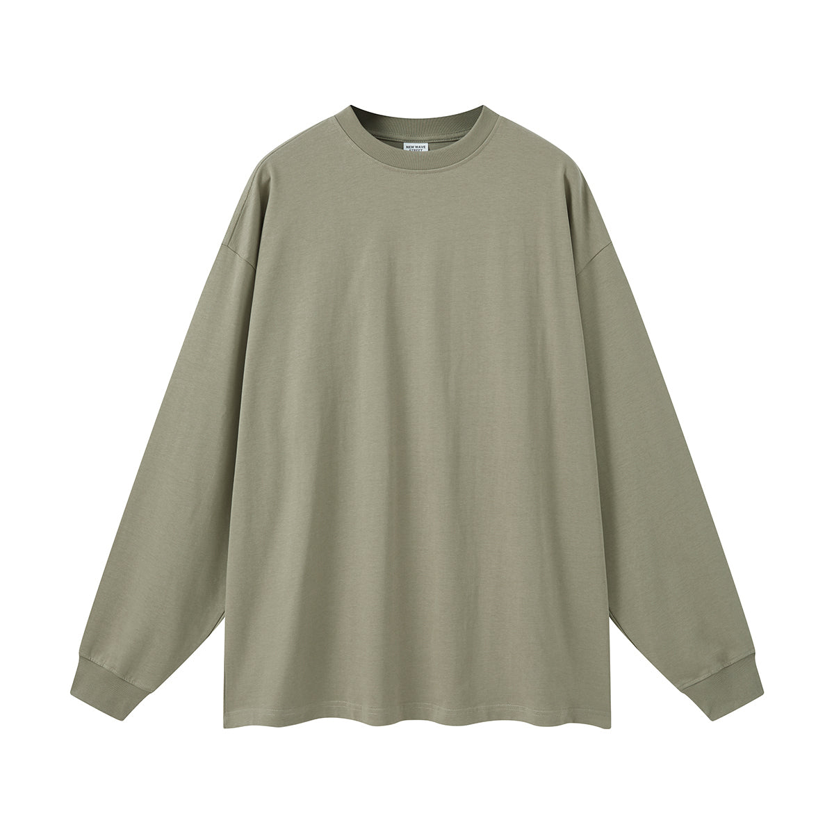Solid Color Crew Neck Sweatshirt-INNBLAC Fashion Apparel
