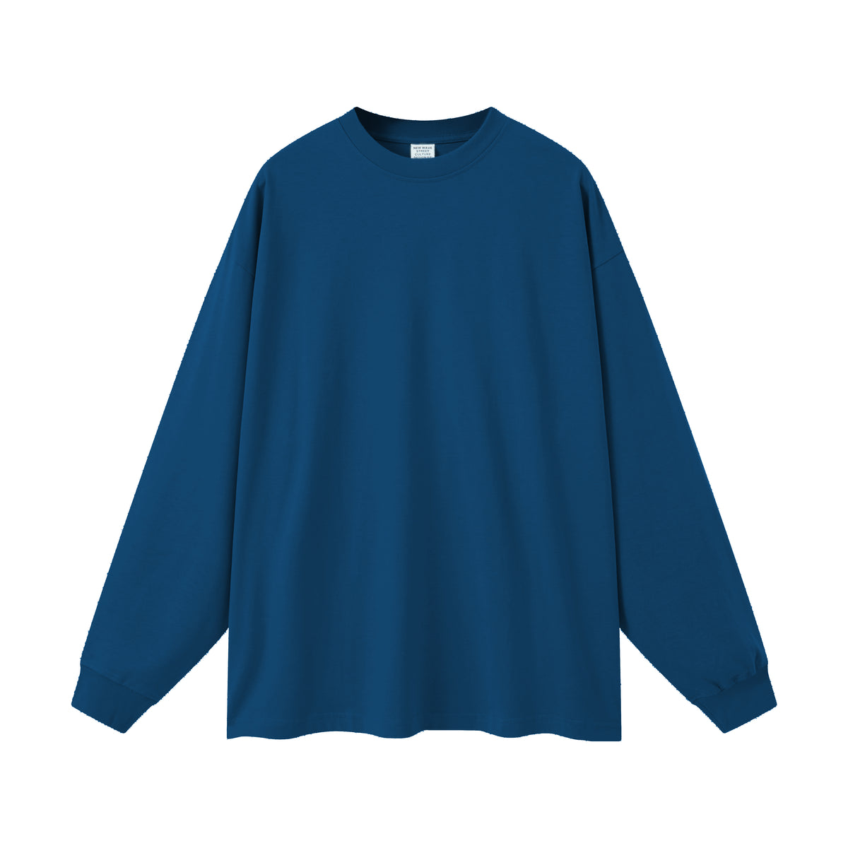 Solid Color Crew Neck Sweatshirt-INNBLAC Fashion Apparel