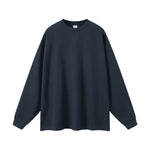 Solid Color Crew Neck Sweatshirt-INNBLAC Fashion Apparel