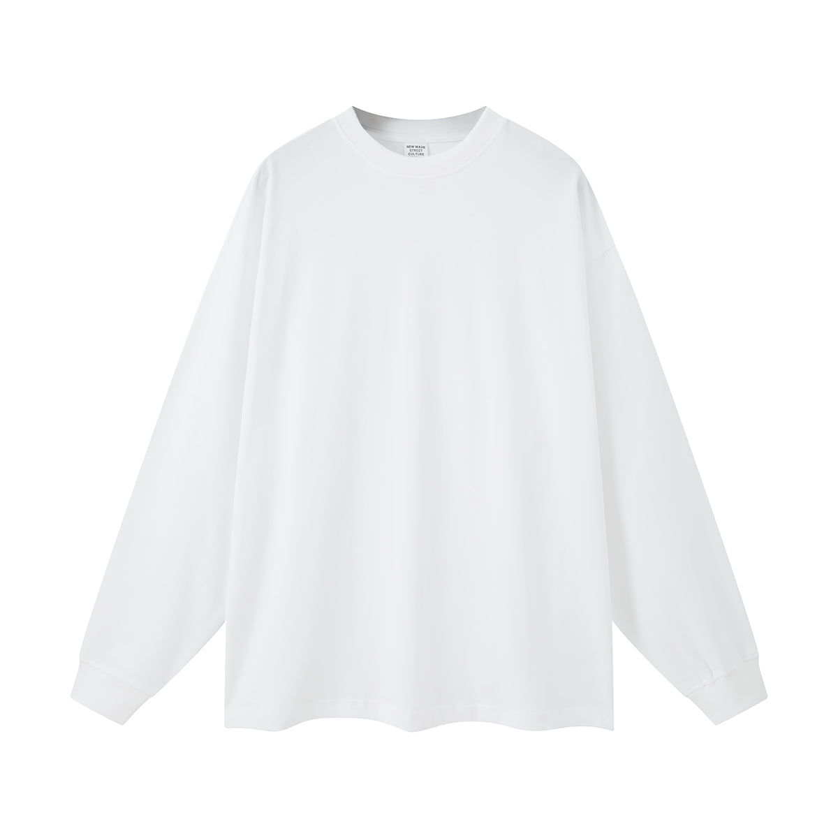 Solid Color Crew Neck Sweatshirt-INNBLAC Fashion Apparel