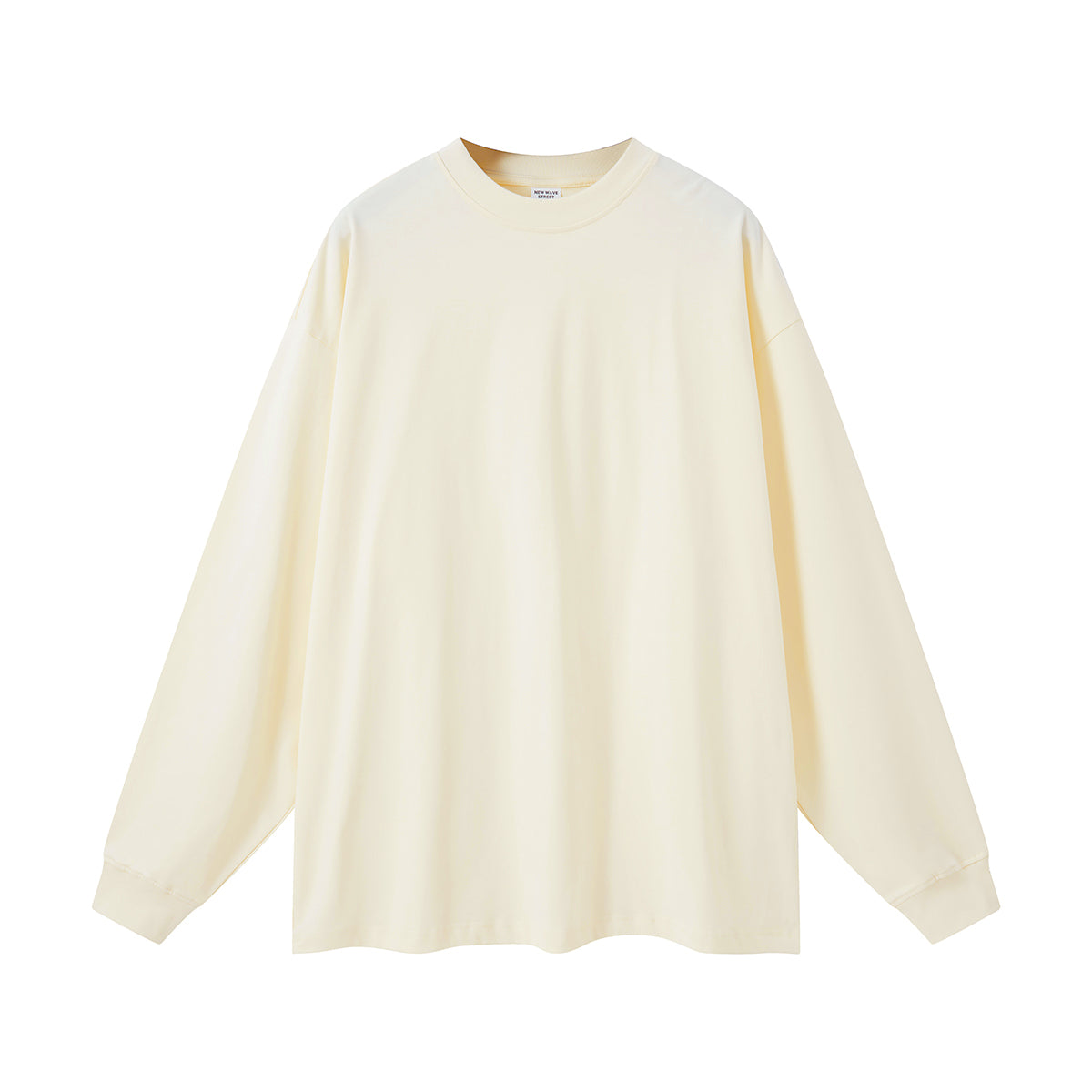 Solid Color Crew Neck Sweatshirt-INNBLAC Fashion Apparel