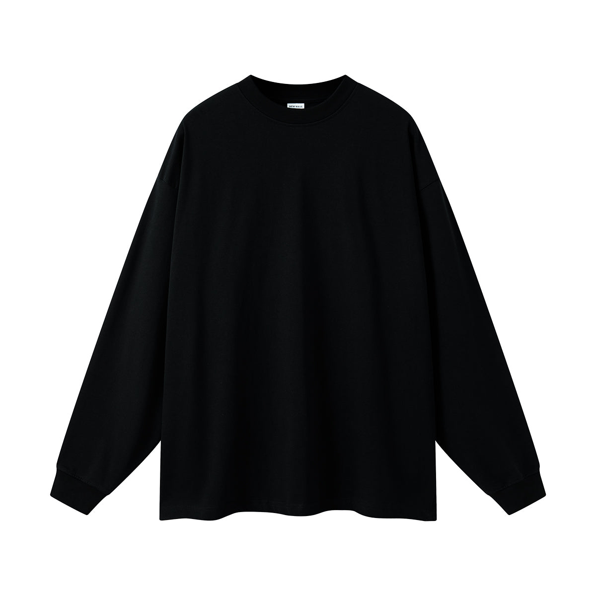 Solid Color Crew Neck Sweatshirt-INNBLAC Fashion Apparel