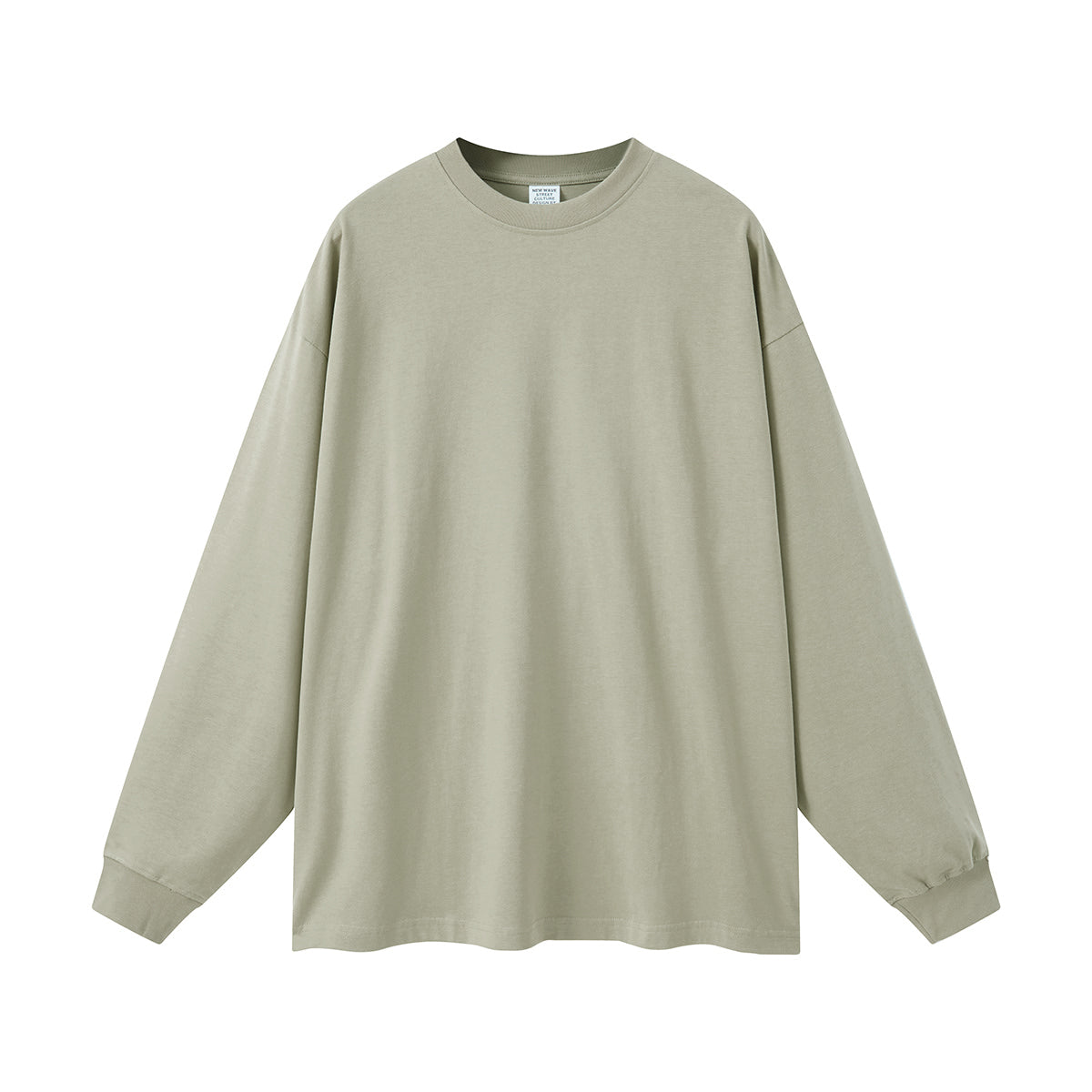 Solid Color Crew Neck Sweatshirt-INNBLAC Fashion Apparel
