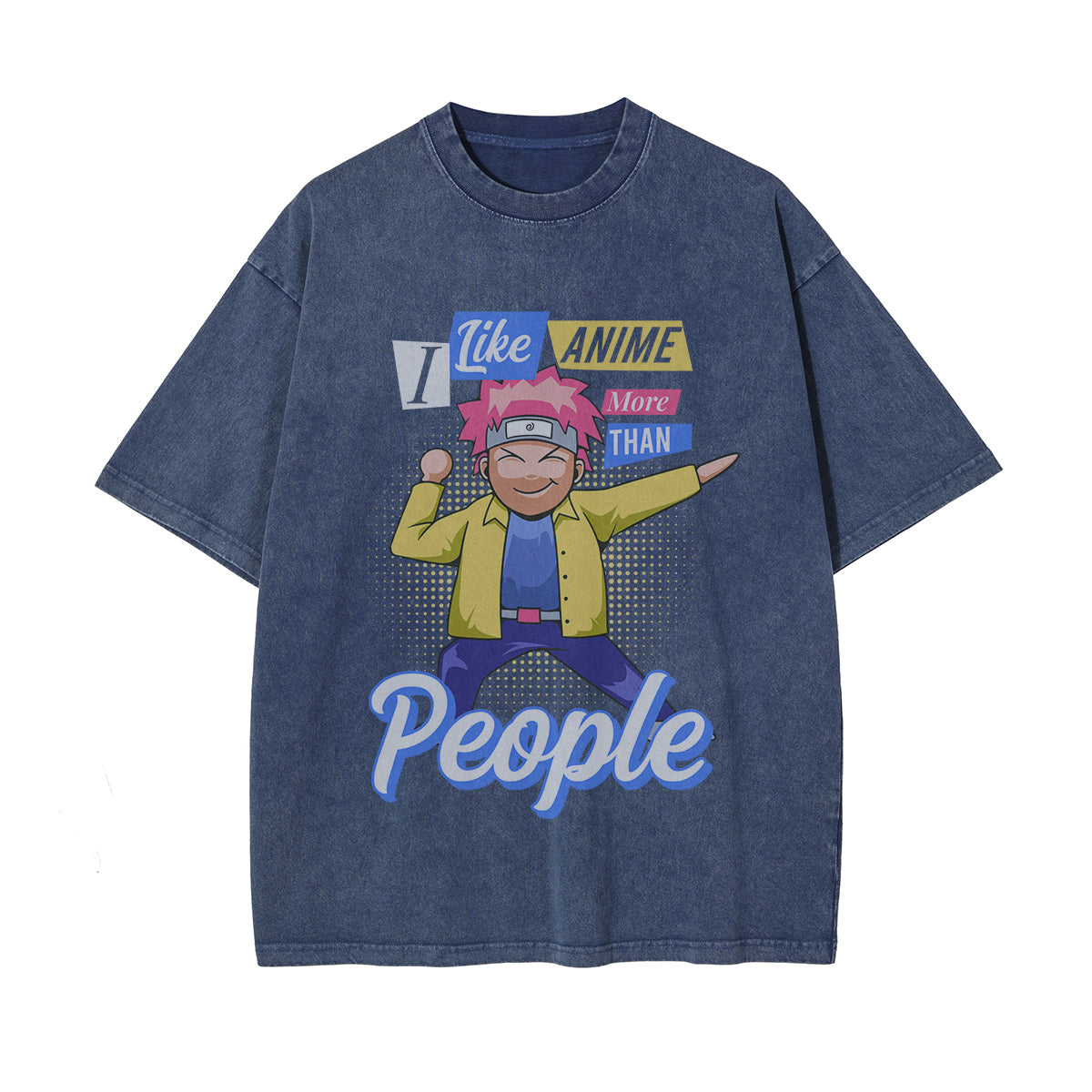 I Like Anime More Than People Graphic Tee-INNBLAC Fashion Apparel