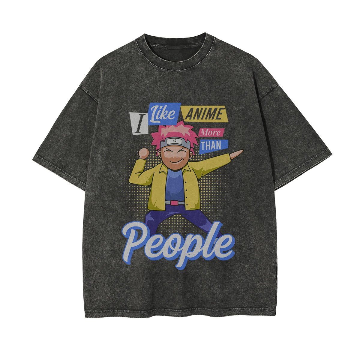 I Like Anime More Than People Graphic Tee-INNBLAC Fashion Apparel