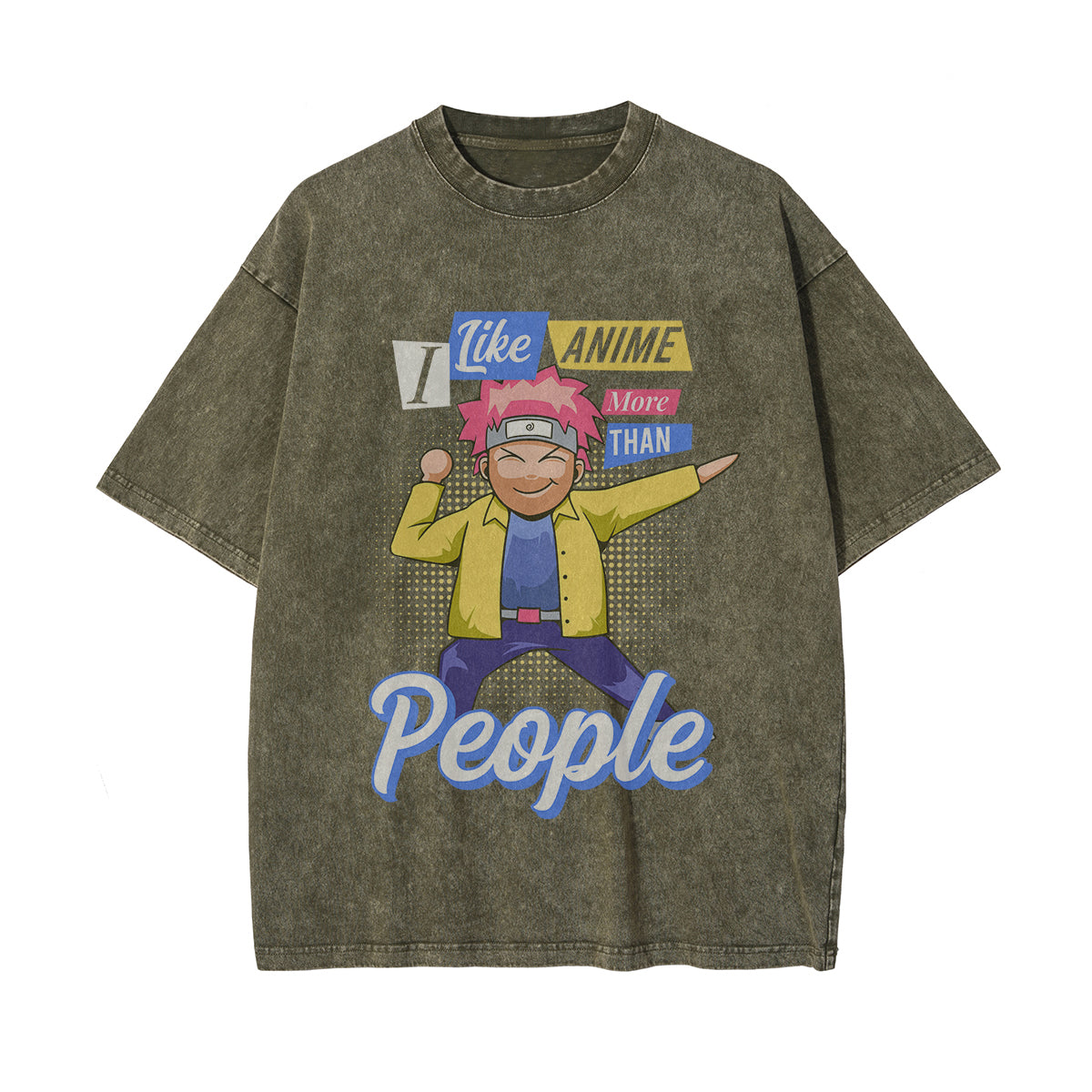 I Like Anime More Than People Graphic Tee-INNBLAC Fashion Apparel
