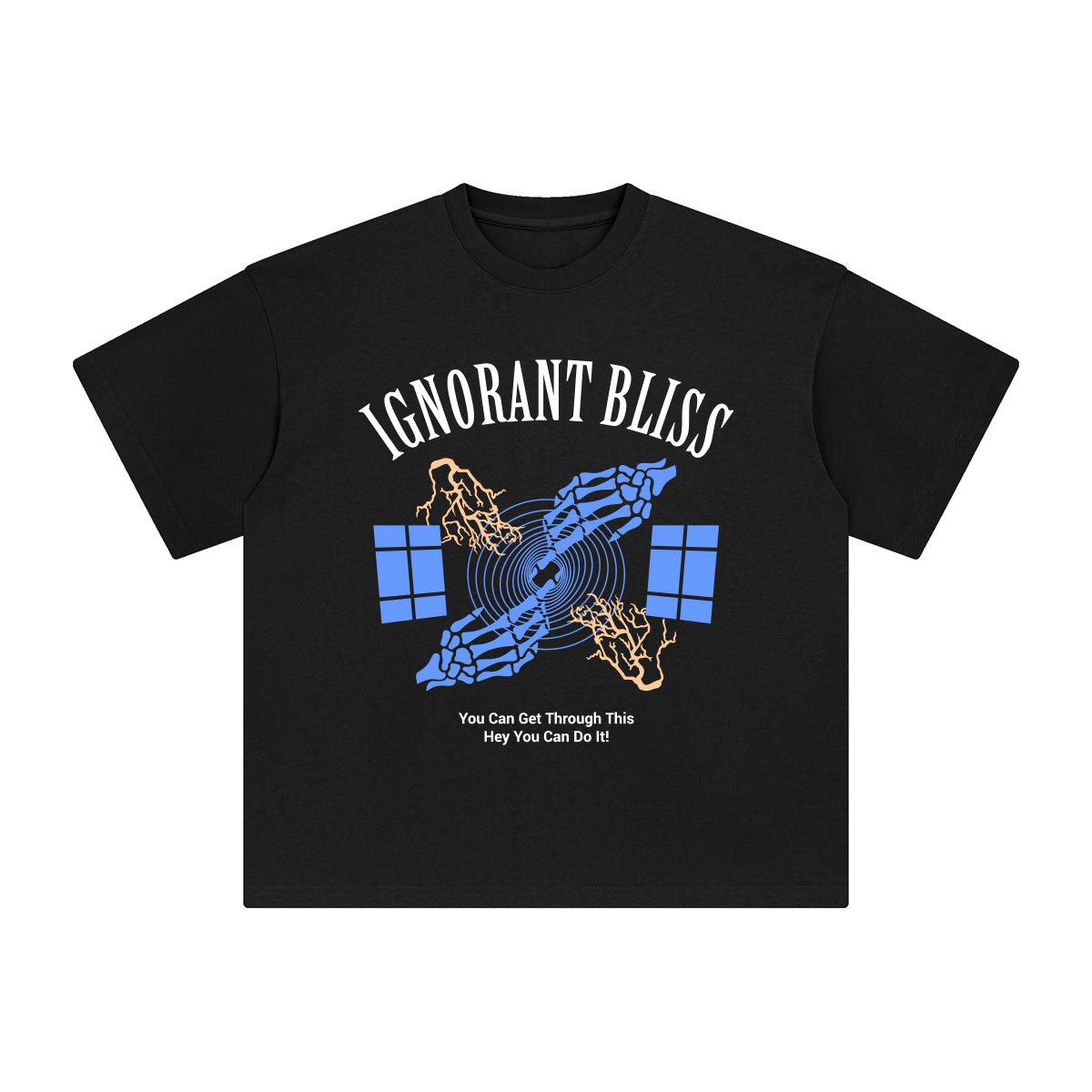 Ignorant Bliss Demon Hands Graphic Tee-INNBLAC Fashion Apparel