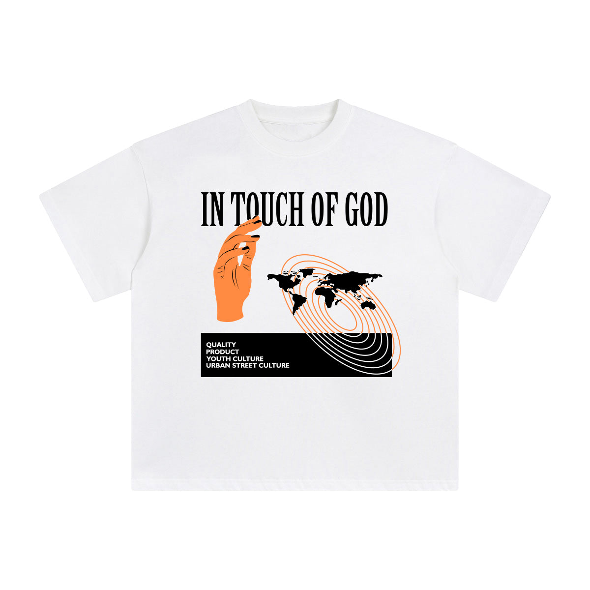 In Touch of God Abstract Graphic Tee-INNBLAC Fashion Apparel