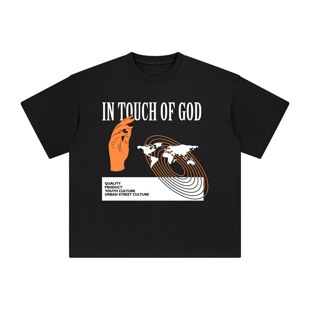 In Touch of God Abstract Graphic Tee-INNBLAC Fashion Apparel