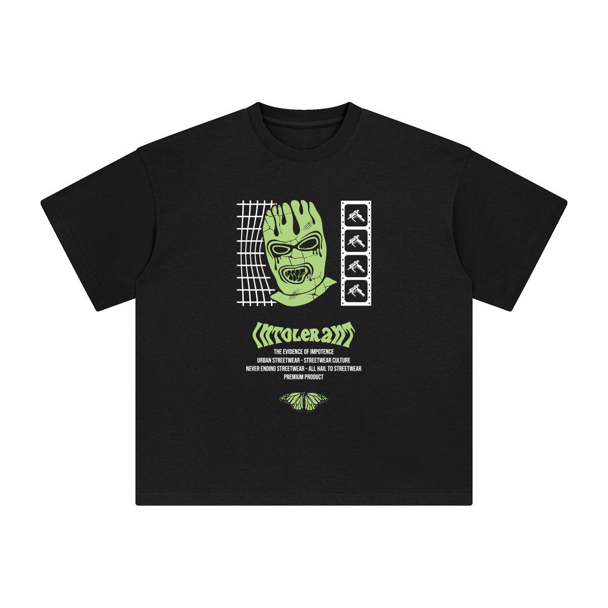 Intolerant Abstract Art Graphic T Shirt-INNBLAC Fashion Apparel