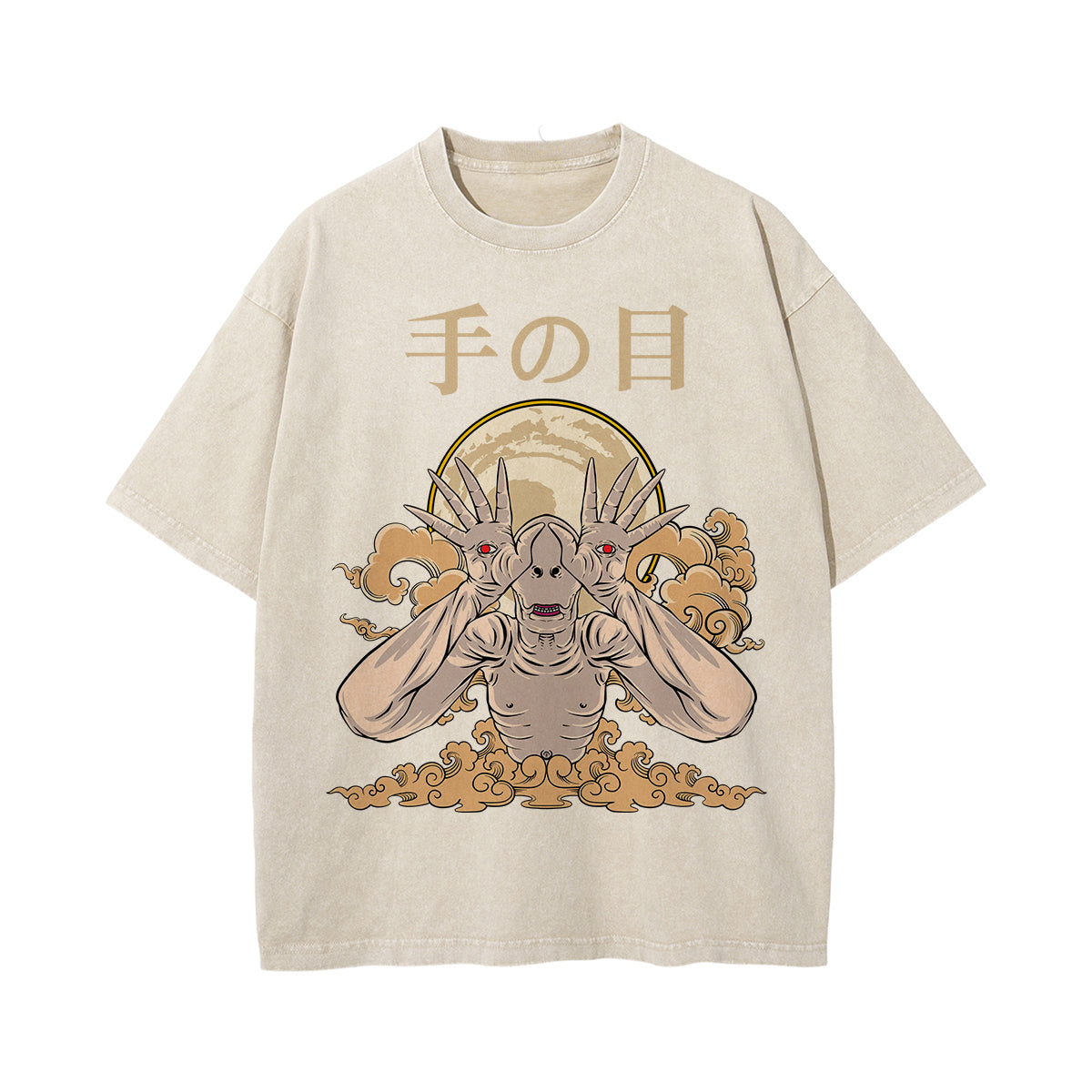 Japanese Kanji Creature Graphic Tee-INNBLAC Fashion Apparel