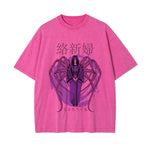 Japanese Kanji Spider Woman Graphic Tee-INNBLAC Fashion Apparel