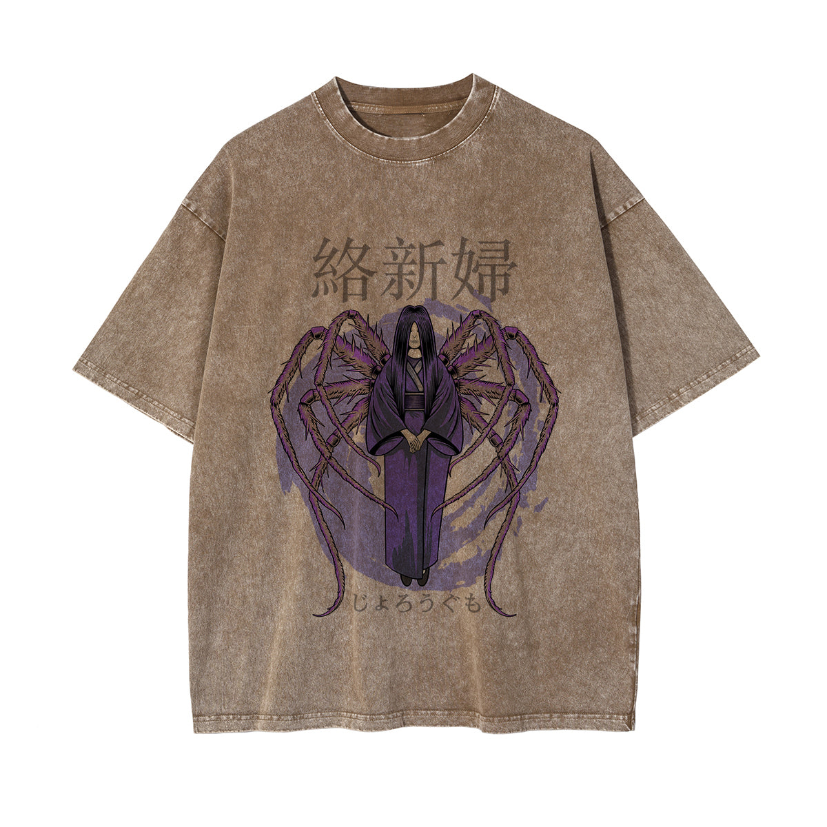 Japanese Kanji Spider Woman Graphic Tee-INNBLAC Fashion Apparel