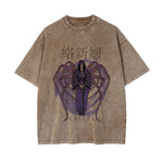 Japanese Kanji Spider Woman Graphic Tee-INNBLAC Fashion Apparel