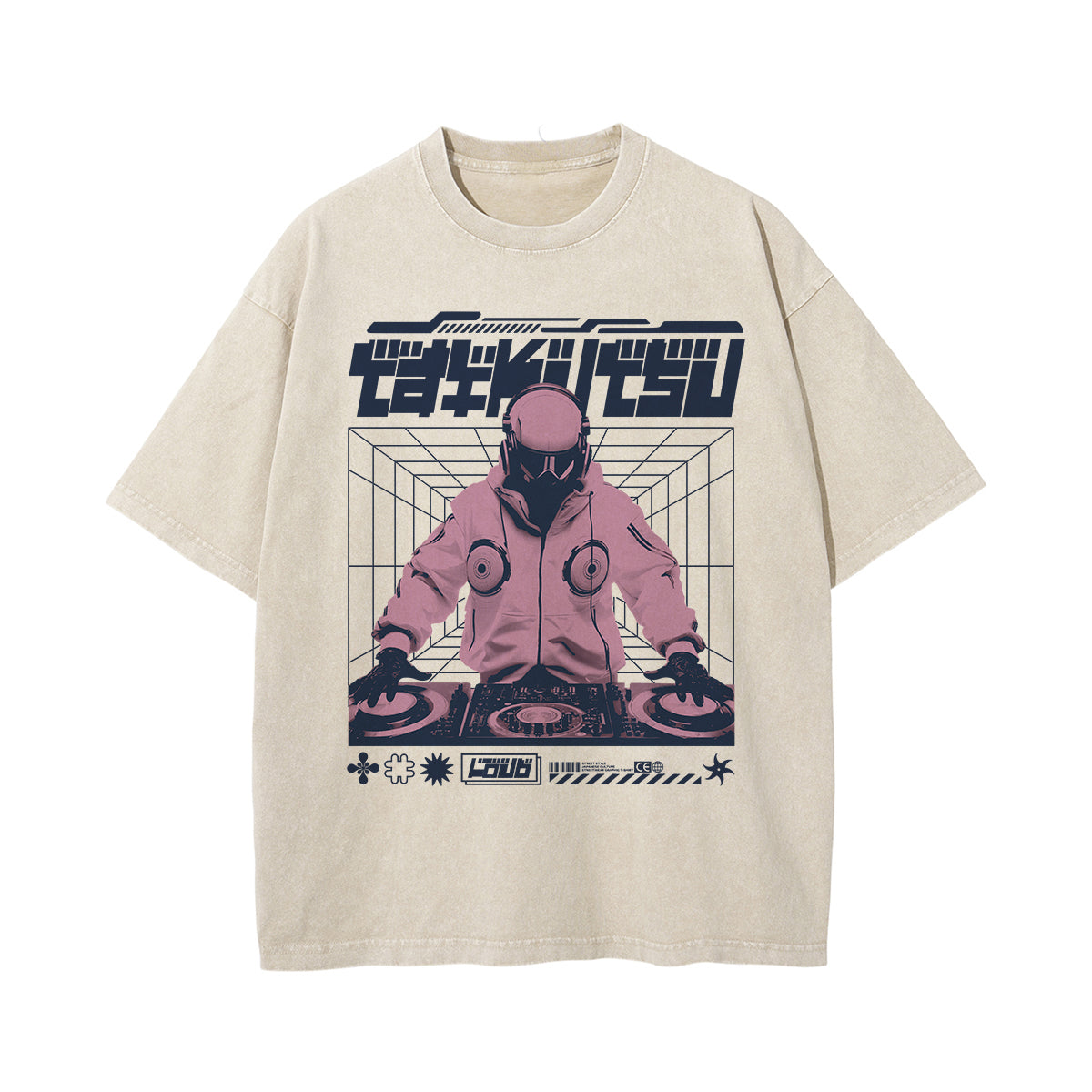 Japanese Y2K Streetwear Graphic Tee-INNBLAC Fashion Apparel