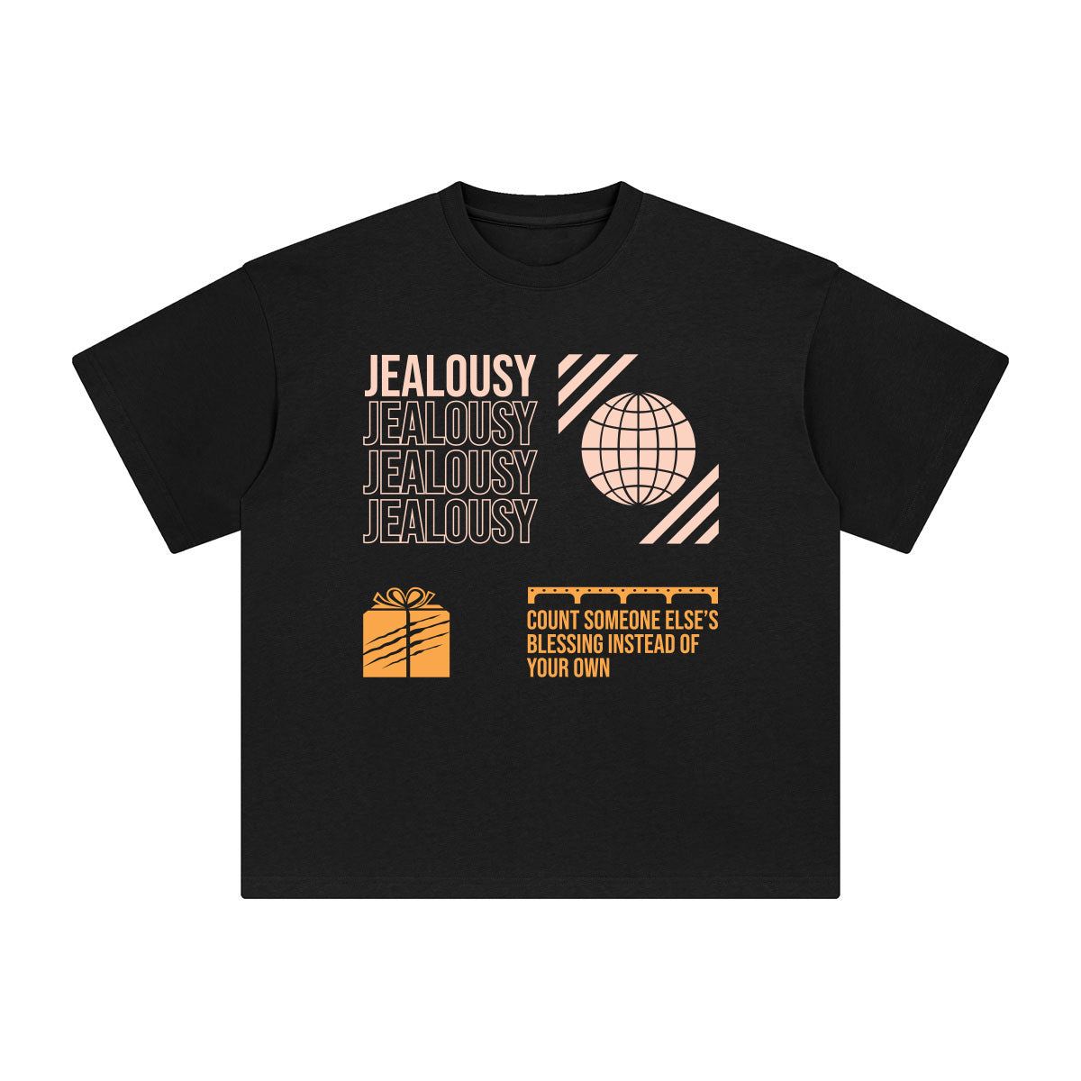 Jealousy Abstract Art Graphic Tee-INNBLAC Fashion Apparel