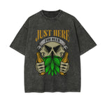 Just Here For Beer Retro Graphic Tee-INNBLAC Fashion Apparel