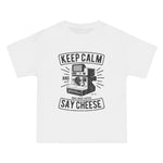 Keep Calm And Say Cheese Graphic Tee-INNBLAC Fashion Apparel