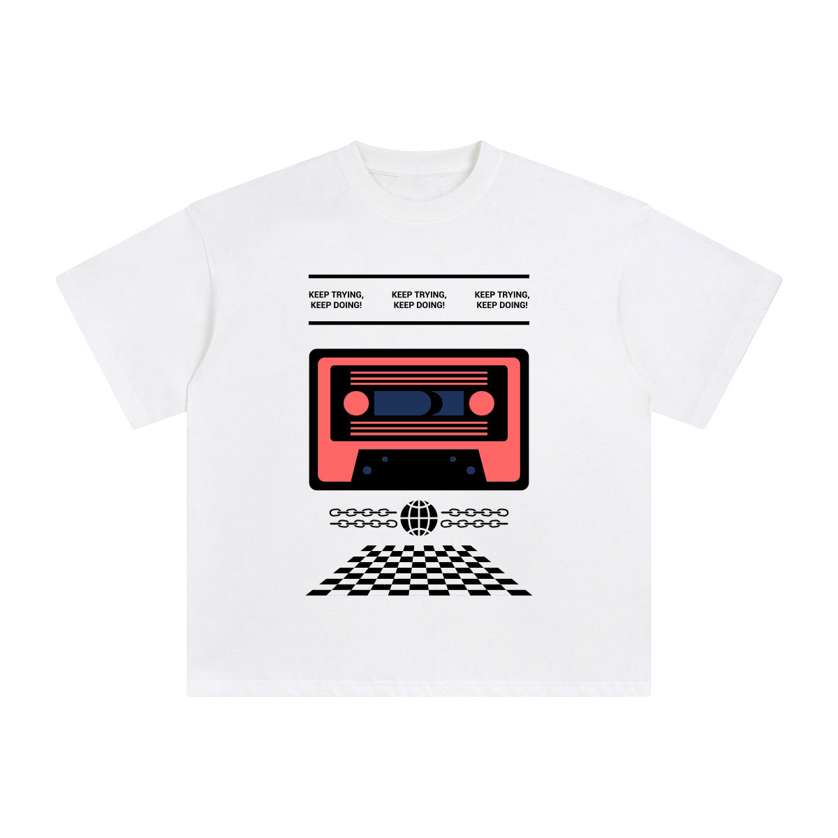 Keep Trying Keep Doing Graphic Tee-INNBLAC Fashion Apparel