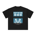 Keep the Vibe Abstract Graphic Tee-INNBLAC Fashion Apparel