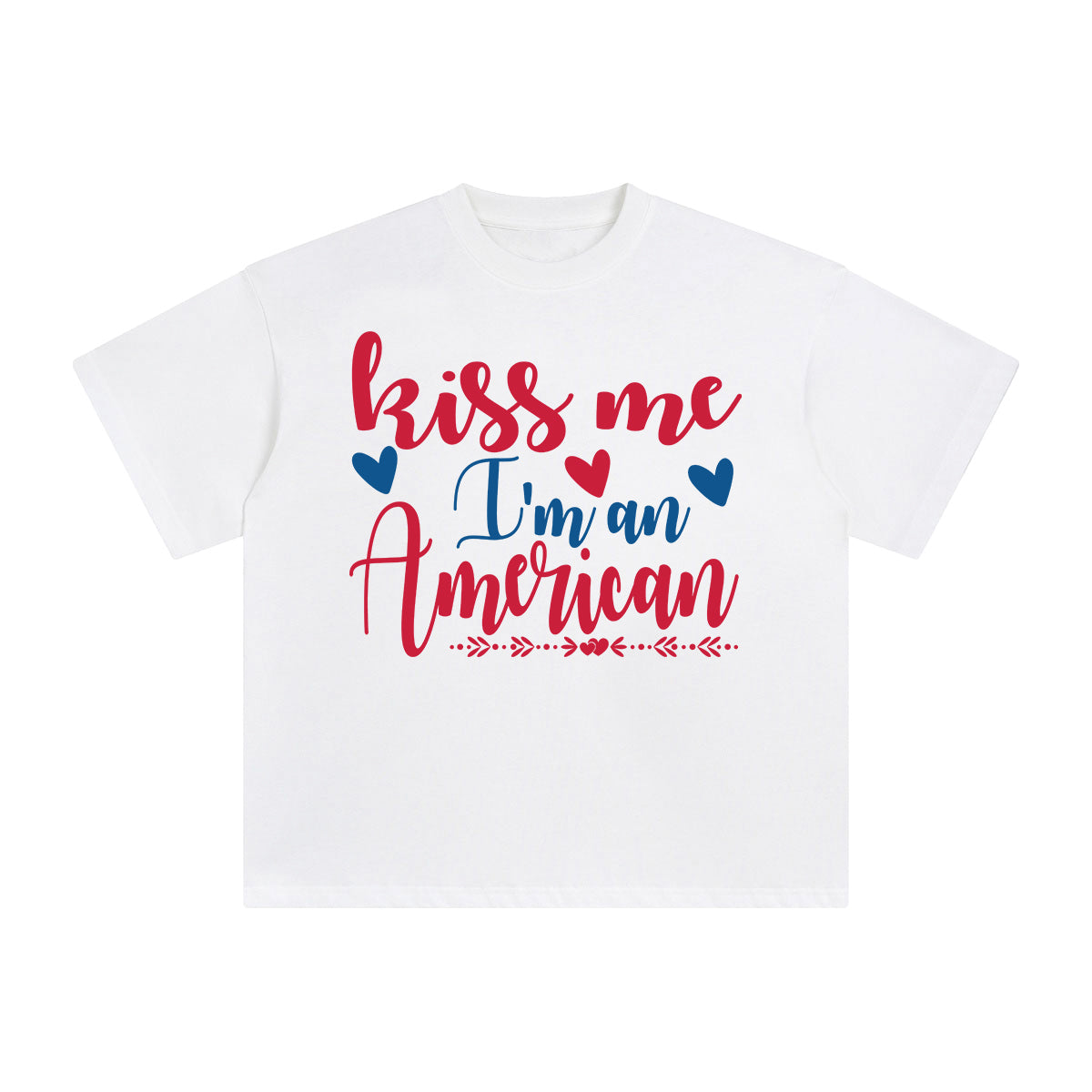 Kiss Me l'm an American Graphic Tee-INNBLAC Fashion Apparel