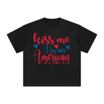 Kiss Me l'm an American Graphic Tee-INNBLAC Fashion Apparel