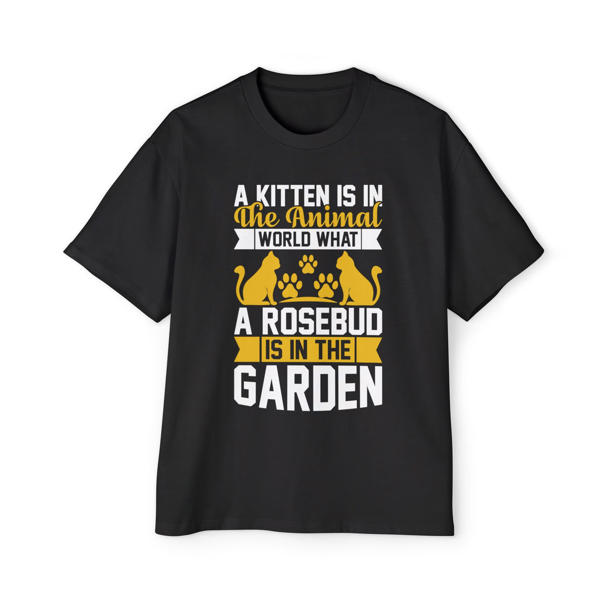 Kittens & Paws Graphic Tee-INNBLAC Fashion Apparel