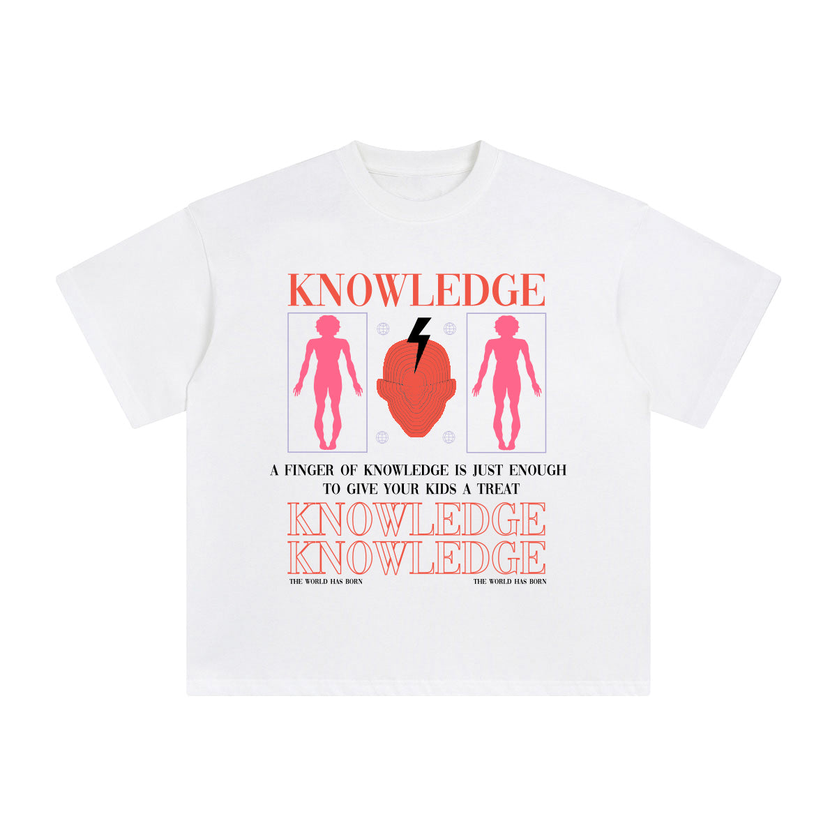 Knowledge Abstract Art Graphic Tee-INNBLAC Fashion Apparel