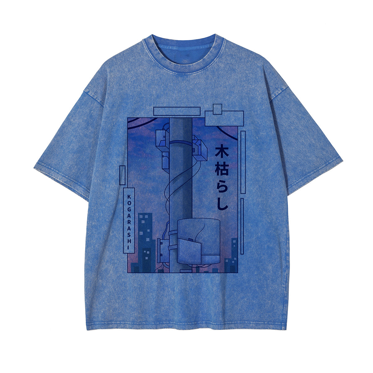 Kogarashi Japanese Kanji Graphic Tee-INNBLAC Fashion Apparel