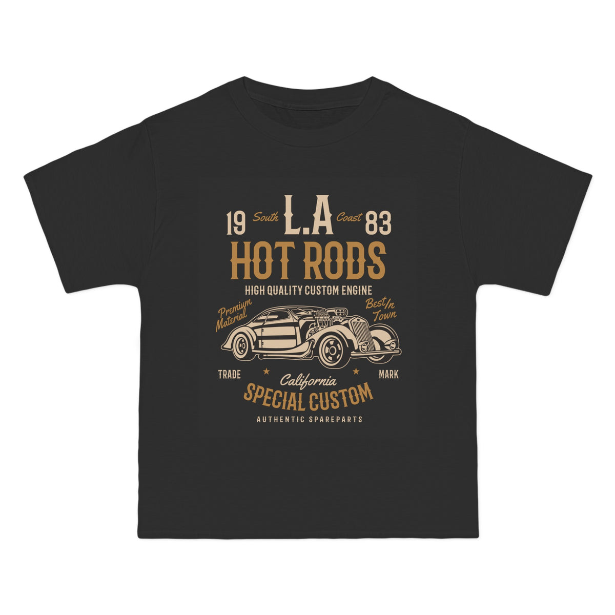 LA Hot Rods Retro Graphic T-INNBLAC Fashion Apparel