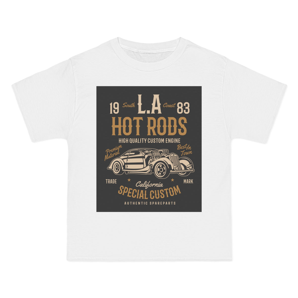 LA Hot Rods Retro Graphic T-INNBLAC Fashion Apparel